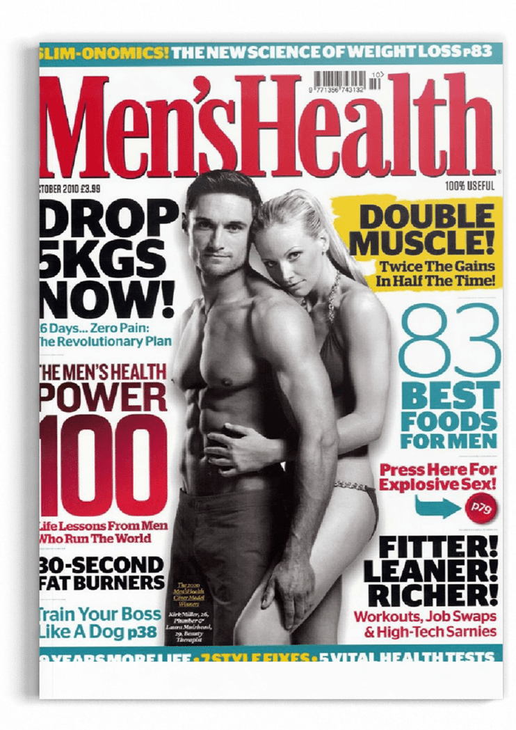 Kirk Miller magazine cover in his 20s