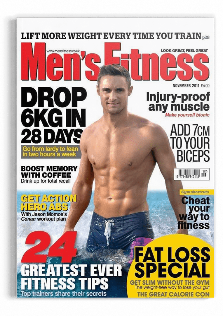 Kirk Miller magazine cover in his 20s